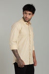 High Quality Cotton Shirt Beige