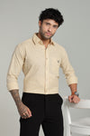 High Quality Cotton Shirt Beige