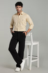 High Quality Cotton Shirt Beige