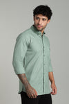 High Quality Cotton Shirt Mint Green