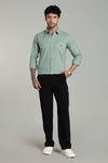 High Quality Cotton Shirt Mint Green