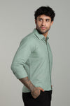 High Quality Cotton Shirt Mint Green