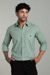 High Quality Cotton Shirt Mint Green