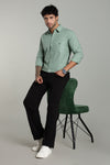 High Quality Cotton Shirt Mint Green