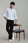 High Quality Cotton Shirt Sky Blue