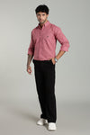 High Quality Cotton Shirt Dusty Pink