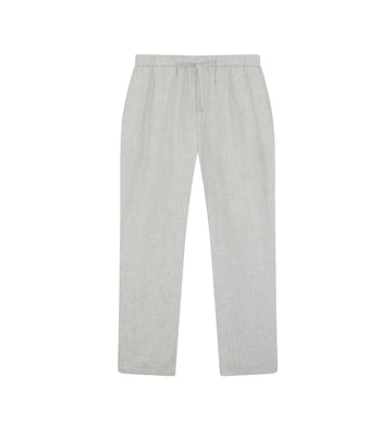 Straight-Leg Co-Linn Drawstring Trousers Gray