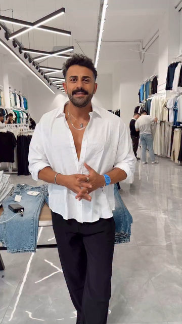 Pure Weave Soft Comfort Cord Set White & Black