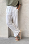 Straight-Leg Co-Linn Drawstring Trousers