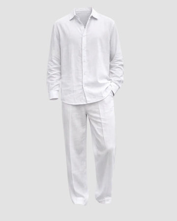 Imperial Linen Top & Bottom Set - Luxury Meets Style