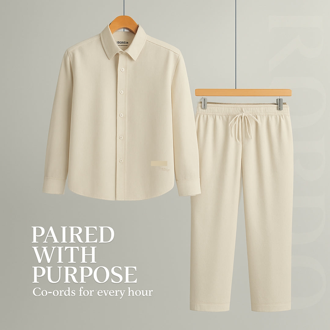 Paired With Purpose Cords Set Cream
