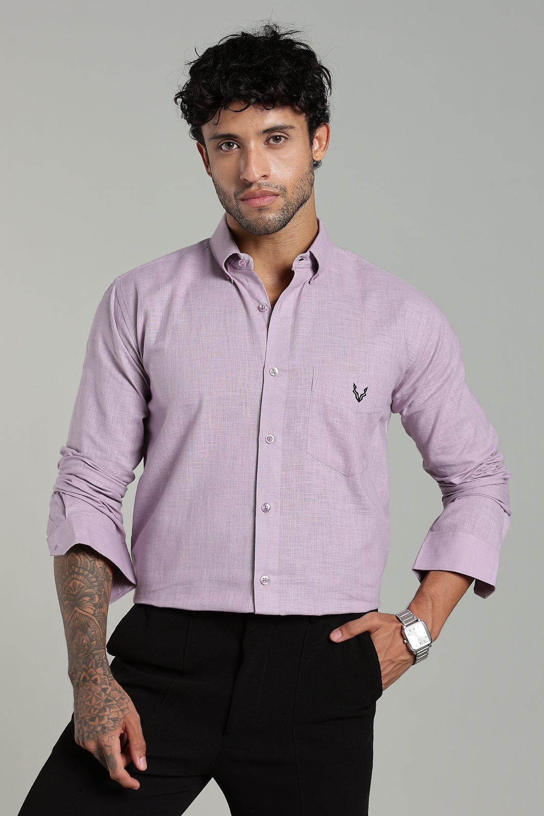 High Quality Cotton Shirt Purple