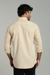 High Quality Cotton Shirt Beige
