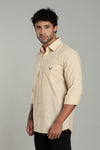 High Quality Cotton Shirt Beige