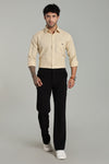 High Quality Cotton Shirt Beige