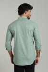 High Quality Cotton Shirt Mint Green