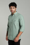 High Quality Cotton Shirt Mint Green
