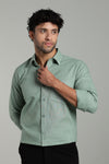High Quality Cotton Shirt Mint Green