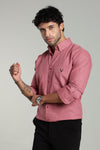 High Quality Cotton Shirt Dusty Pink