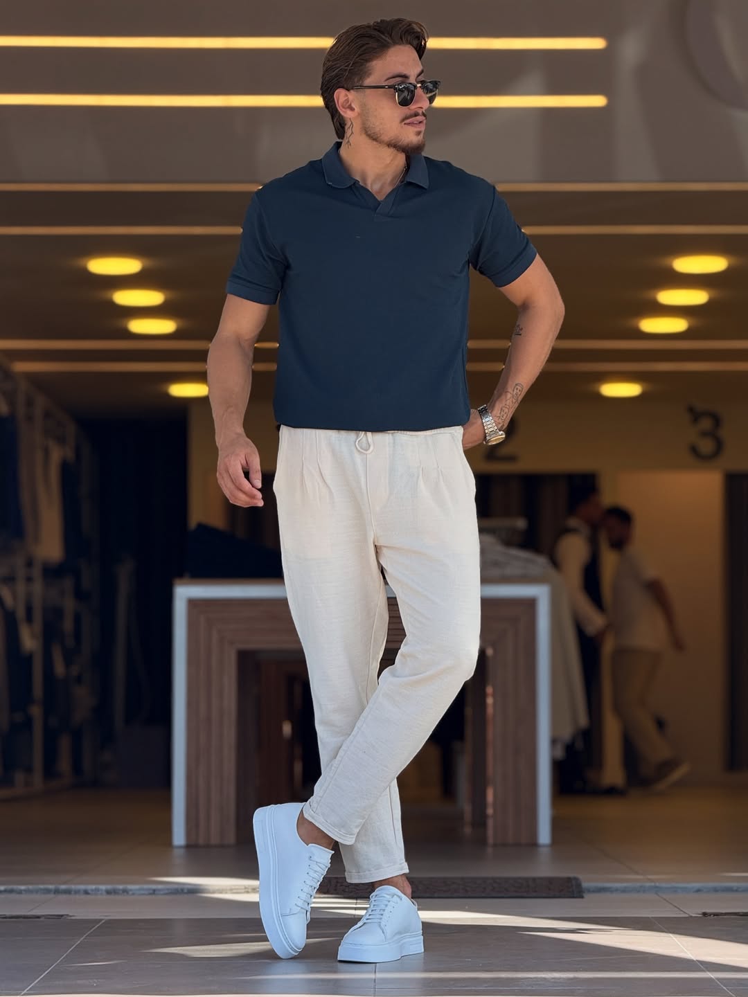 Sttifan Luxe Polo Co-ord  Beige Elite Edition