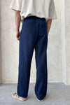 Straight-Leg Co-Linn Drawstring Trousers