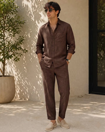 Top & Bottom Set Of Linen, Luxury And Style