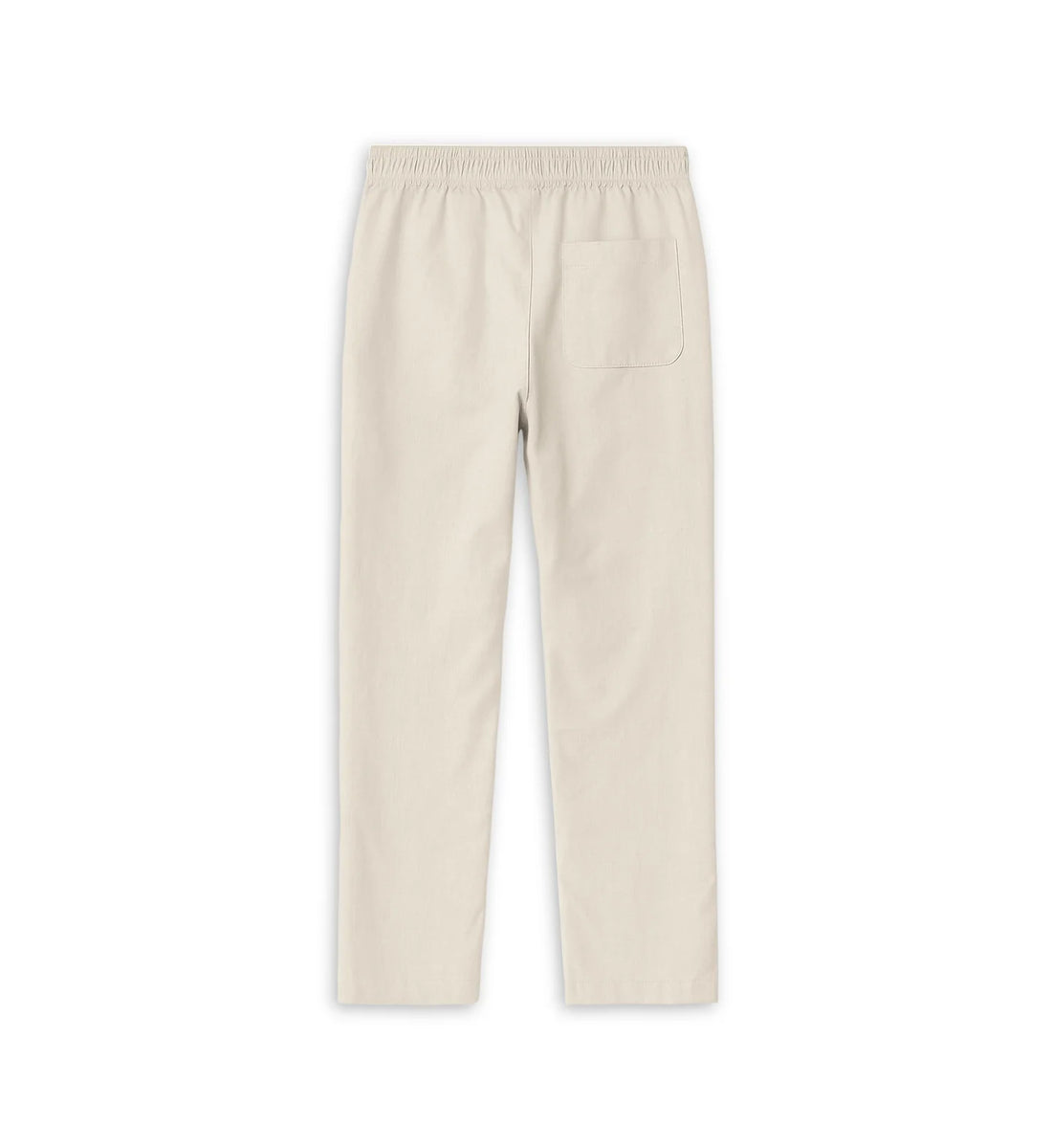 Straight-Leg Co-Linn Drawstring Trousers Cream