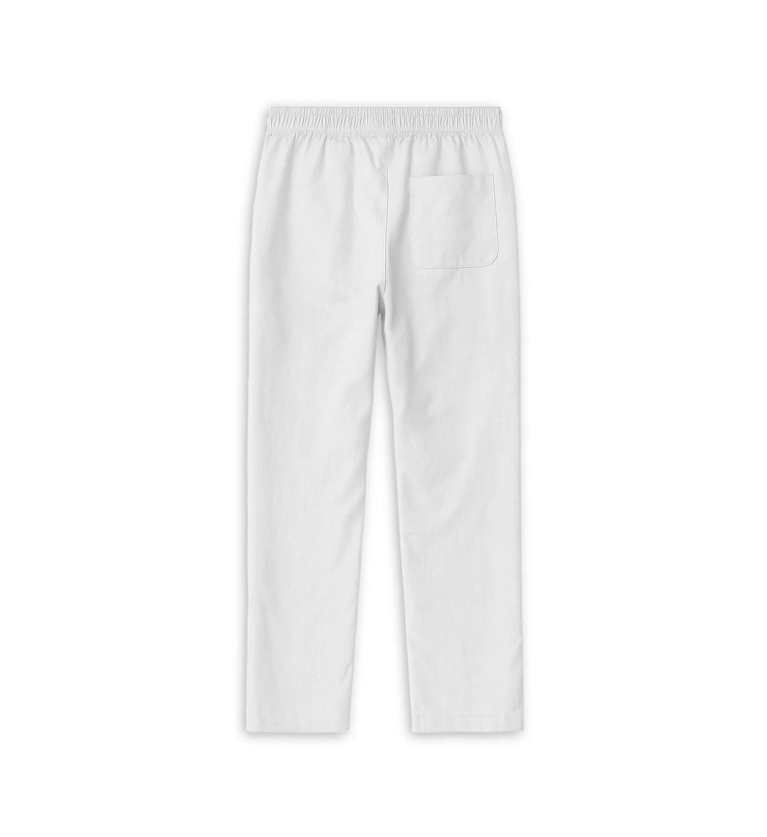 Straight-Leg Co-Linn Drawstring Trousers White