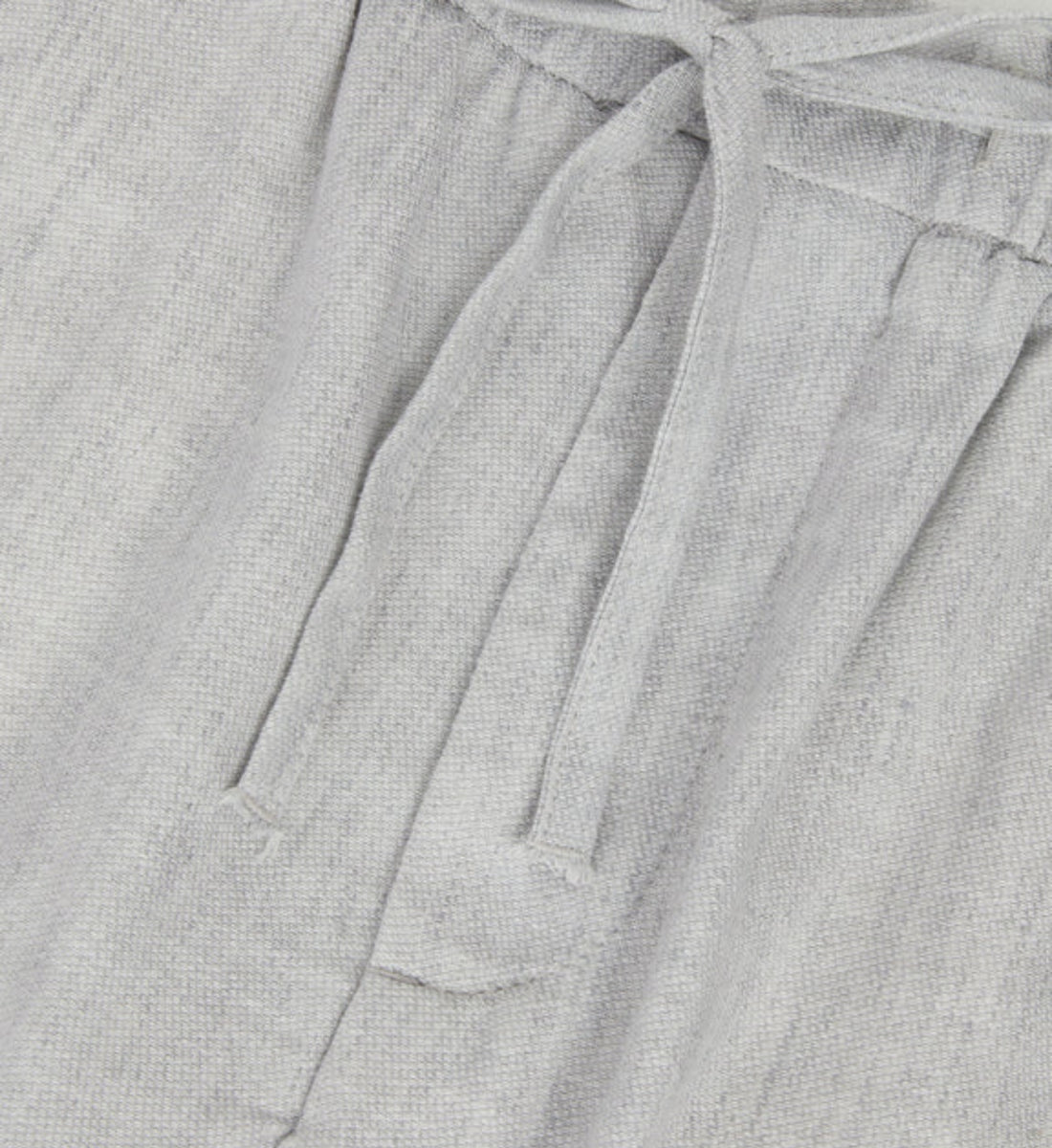 Straight-Leg Co-Linn Drawstring Trousers Gray