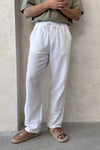 Straight-Leg Co-Linn Drawstring Trousers
